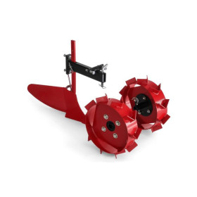 Obsypnik z metalowymi kołami