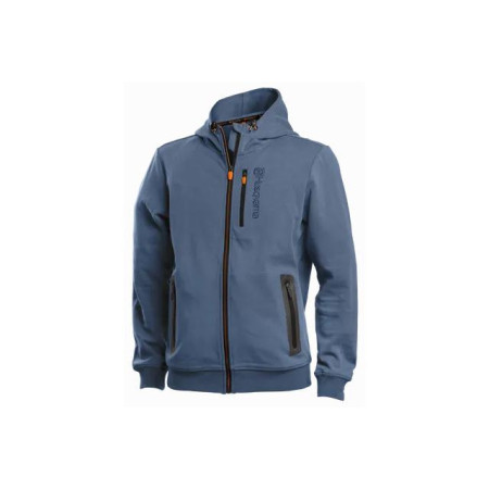 Bluza z kapturem Xplorer, unisex, błękitna