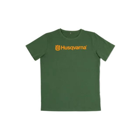 T-shirt zielony Husqvarna